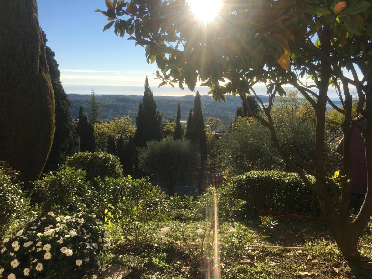Clim Jardin Et Parking Prive -Piscine Tennis Et Park Vue Mer Grasse Esterno foto