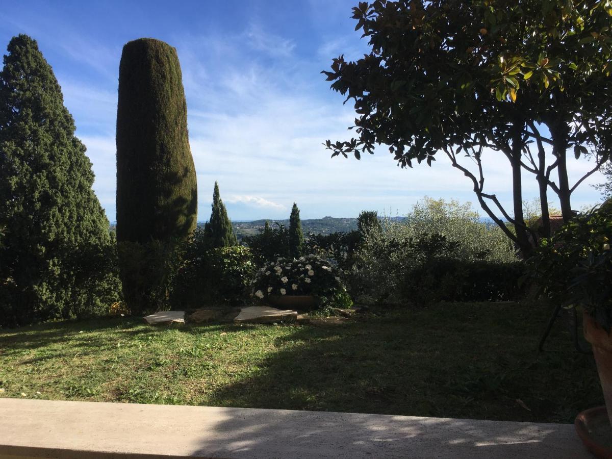 Clim Jardin Et Parking Prive -Piscine Tennis Et Park Vue Mer Grasse Esterno foto