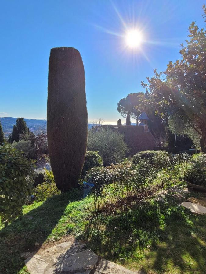 Clim Jardin Et Parking Prive -Piscine Tennis Et Park Vue Mer Grasse Esterno foto